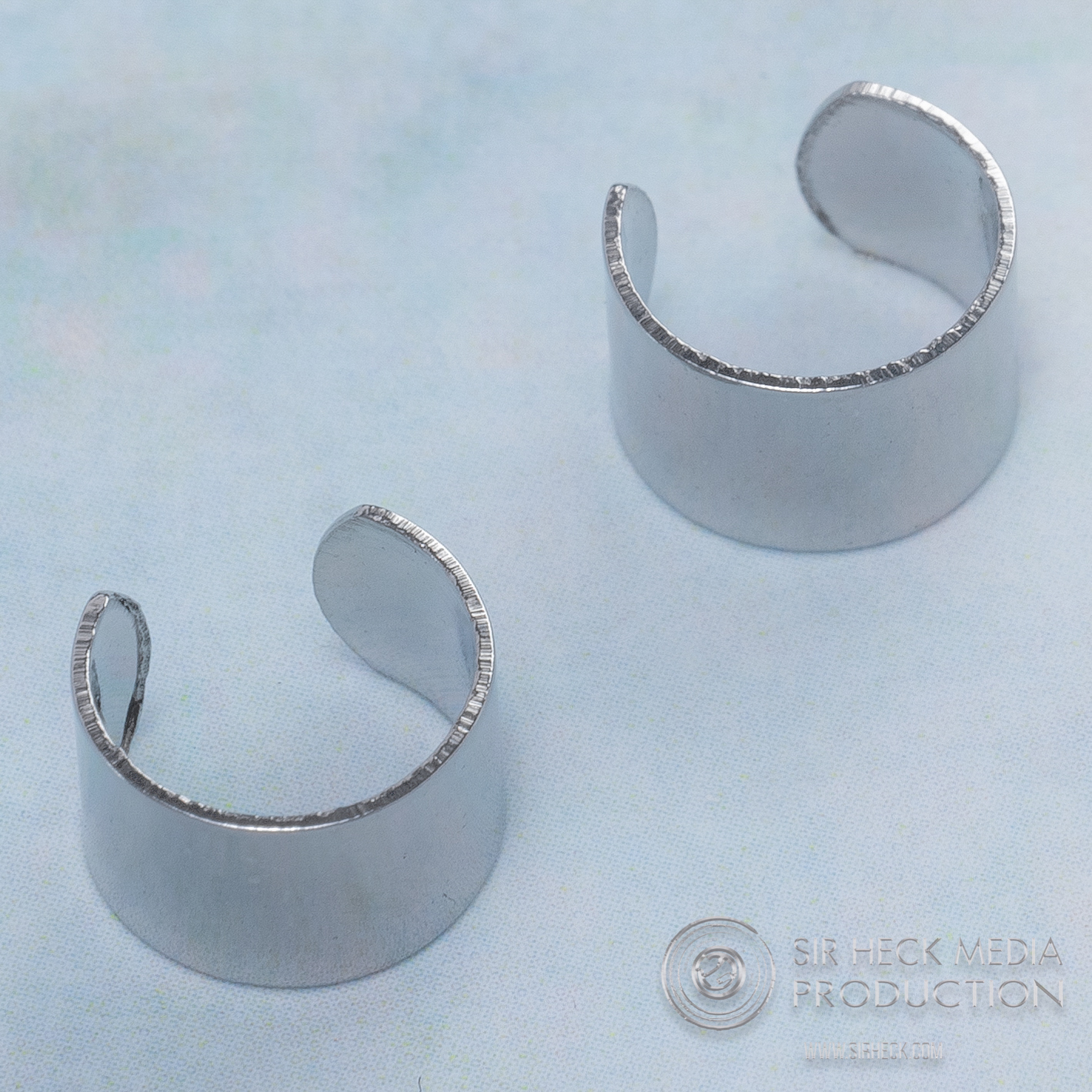 Product photography — Designer pave hoop earrings