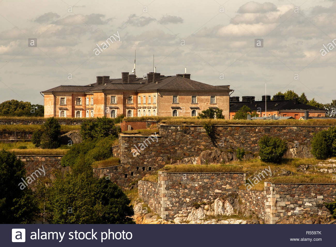 Historic sea fortress at Suomenlinna Island, Finland