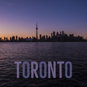Toronto skyline silhouette